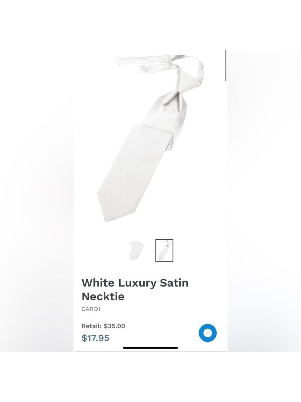 White Classic Satin Tie Wedding Prom Tuxedo Pre Tied clip Adjustable